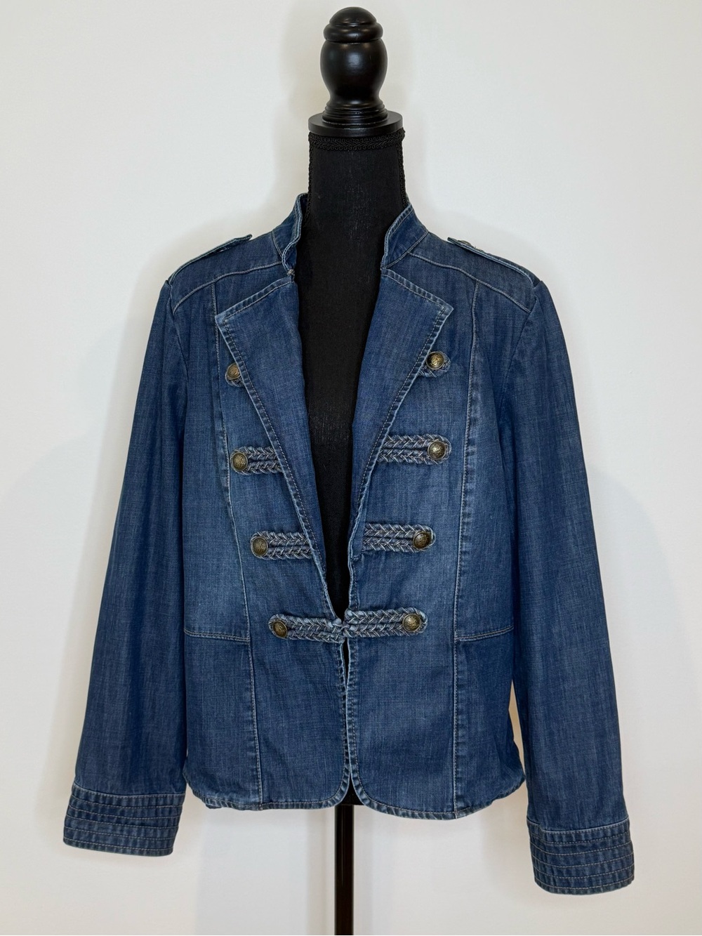 Chico’s Denim Military Style Jacket – Chico’s